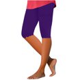 thumbnail image 2 of drppepioner Short Capri Décontracté Uni pour Femme, Bleu Foncé, 6(m), 2 of 5