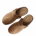 thumbnail image 5 of RKSTN Slippers for Women Pu Clogs Spring Summer Solid Color Trendy Novel Closed Toe Exposed Flat Soled Comfort Mules with Slight Heel, 5 of 5