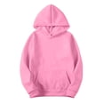 thumbnail image 1 of Women's Slim Pullover Hoodies - Artificial Short Velvet Sweaters, Long Sleeve with Pockets, Suitable for Winter and Fall, 95% Polyester, Multiple Sizes, 1 of 5