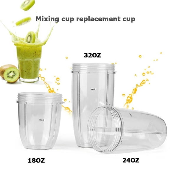 Juicer Cups Replaceable Mug Blender Nutribullet; Replaceable Mug; Blender Clear Accessaries Replacement Nutribullet; Clear for Nutribullet, 32OZ