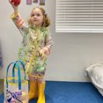 thumbnail image 3 of Imperméable Réutilisable Plus Épais Poncho de Pluie Veste Imperméable pour Enfants Garçon Fille, Ours, G, 3 of 6