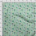 thumbnail image 4 of oneOone Velvet Light Mint Green Fabric Asian Suzani Craft Projects Decor Fabric Printed By The Yard 58 Inch Wide, 4 of 5