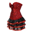 thumbnail image 3 of Ensemble Jupe Bouffante Rétro Médiévale avec Nœud en Dentelle pour Femmes, 3 of 4