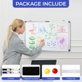 thumbnail image 3 of Dry Erase Board Magnetic White Board for Wall, 18” x 12” Small Whiteboard with 2 Markers & 2 Magnets & 1 Eraser, Portable Whiteboard for Planning, Drawing, to Do List, Office School Use, 3 of 6
