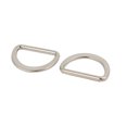 thumbnail image 2 of Unique Bargains 20mm Inner Width Zinc Alloy Flat Typed D Welded Ring Silver Tone 25pcs, 2 of 2