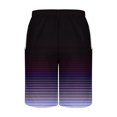 thumbnail image 5 of Plebaso Mens Gradient Beach Shorts Big and Tall Drawstring Elastic Waist Casual Shorts Lightweight for Men, 5 of 5