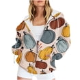thumbnail image 1 of Chandails à Capuche Zippés pour Femmes Rabais de 50 % en Liquidation Blouse Imprimée Mode Hauts à Manches Longues Chandail Poches à Capuche, 1 of 9