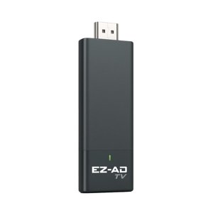 TV Stick Digital Signage Player 4K, Lecteur multimédia contrôlé par Cloud avec PowerPoint Télécharger, Mises à jour de contenu automatique, plan gratuit, AI Enhancer d'image, mobile