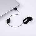 thumbnail image 2 of Computer Ultra-lightweight Mouse Wired Optical 1000 DPI Universal Telescopic Retractable Ergonomic Design Gaming Mice for Kids Black, 2 of 7