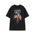 thumbnail image 1 of Marvel T-Shirt Noir à Manches Courtes pour Hommes Comic Captain, 1 of 6