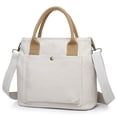 thumbnail image 1 of Canvas Crossbody Bags Large-capacity Shoulder Bag Crossbody Handbag for Shopping, 1 of 10