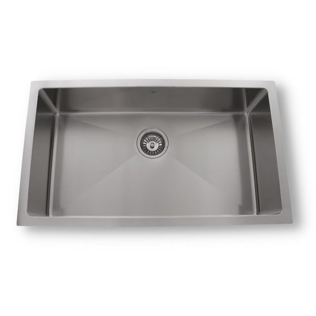 ONEX® Évier Carré en Acier Inoxydable 32"X18 Pouces-8"d sous le Bol Simple OUS3218-SQR