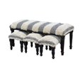 thumbnail image 1 of Banc En Bois 4 Pièces Et Tabourets Set (Geo Tousled), 1 of 3