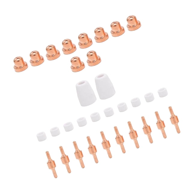 LG-40 Plasma Cutter Electrode Tips Set for plasma cutter plasma CUT40 CUT50 Cutting Torch Parts 32pcs