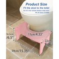 thumbnail image 4 of Toilet Stool Squat Adult . Poop Stool - Ergonomic Squatting Position Portable Bathroom Stool for Adults Easy to Use Pooping Stool Improve Potty Posture and Comfort, 4 of 9