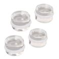 thumbnail image 2 of 4pcs Door Stopper Plastic Acrylic Transparent Round Shaped Non Drilling for Living Room Bathroom, 2 of 14