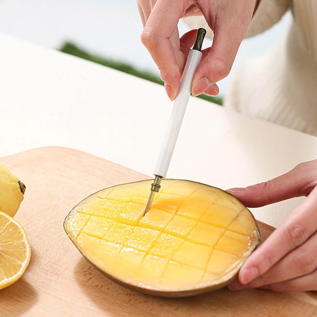 Danhjin Forks Portable Double-ended Fruit Knife And Fork Household Can Be Cut Can Be Fork Outdoor Picnic Portable Fruit Fork Plastic Forks