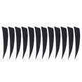 thumbnail image 2 of S SERENABLE 12 Pack s - 4 Inch Natural Turkey Feathers - Fletching DIY Hunting Training Black, 2 of 9