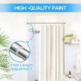 thumbnail image 3 of ZipGlo Tension Curtain Rod 2pcs Tension Rods For Windows 28 To 48 Inch Spring Curtain Rod Adjustable Tension Rod silver 2p, 3 of 8