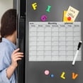 thumbnail image 1 of Dvkptbk PVCWhiteboard wall sticker Autocollant Mural Calendrier Tableau Blanc à Séchage Rapide Magnétique avec Colle Intégrée, Auto-Discipline, Enregistrement, Gestion des Horaires, Tableau Polyvalent, 1 of 6