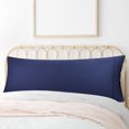 thumbnail image 1 of PiccoCasa Cotton Body Pillow Case with Zipper Closure Navy Blue 20"x 55" 1PCS, 1 of 7