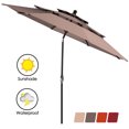 thumbnail image 1 of Patiojoy Parasol de Marché pour Patio d'Extérieur à Inclinaison Automatique avec Double Évent, 1 of 10