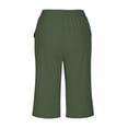thumbnail image 5 of Dealovy Cotton Linen Shorts for Women High Waisted Drawstring Lightweight Knee Length Shorts with Pockets, 5 of 5