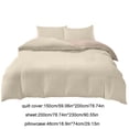thumbnail image 3 of 4-Piece Washed Cotton Polyester Bedding Set for Dorm Beds | Soft & Breathable Full/Queen Size | Reversible Design with Modern Colors for Students & Kids Rooms, 3 of 6