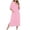 Pink, variant on DEBGFS Robes For Women Zipper Robe 3/4 Sleeve Nightgown Sleepwear Full Length Duster Housecoats Loungewear With Pockets Loose Pajamas,L,blueplaid