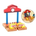 thumbnail image 4 of HILABEE Darling Baby Kids Wooden Train Accessories Building Play Set Toy Station, 4 of 9