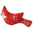 thumbnail image 1 of Wild Woolies DZI471083040 Handmade & Fair Trade Red Cardinal Felt Ornament, 1 of 1
