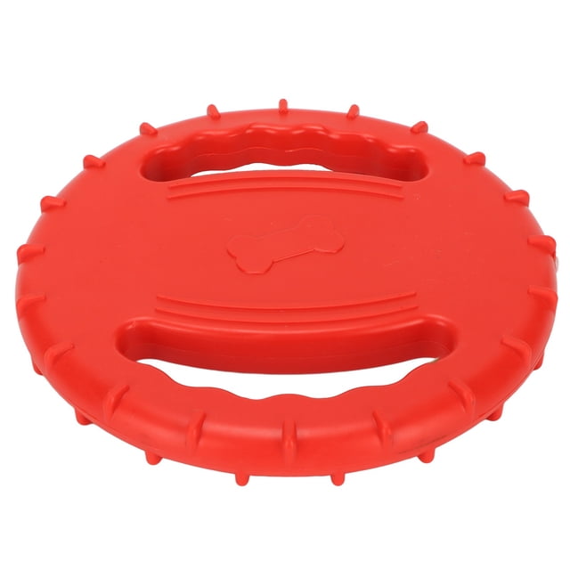 Dog Flying Disc Toy, Stress Relief Dog Training Flying Disc 2 Sides Hollow Design TPR For Park For Large Dogs Sky Blue,Red