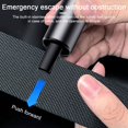 thumbnail image 4 of Portable Car Safety Hammer Mini Car Window Breaker Emergency Escape Tool Seat Belt Cutter Black, 4 of 9