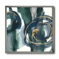 thumbnail image 1 of Designart Mettalic Indigo and Gold III Framed Wall Art, 1 of 3