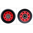 thumbnail image 2 of tredstone Inline Skate Wheel PU Wear-Resistant 58mm 82A Wheels Replacement Black+Red, 2 of 9