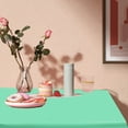 thumbnail image 4 of HHBEAUTY Rectangle Vinyl Tablecloth, Waterproof Spillproof Plastic Backed Table Cloth, Wipe Clean Table Cover for Dining, Buffet Parties and Camping (54" x 72"), 4 of 7