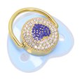 thumbnail image 1 of Baby Pacifiers Set, Silicone Hygienic Soothing Bling Pacifiers Exquisite  For Newborn For Sleeping White,Blue,Pink,Red,Gold, 1 of 8