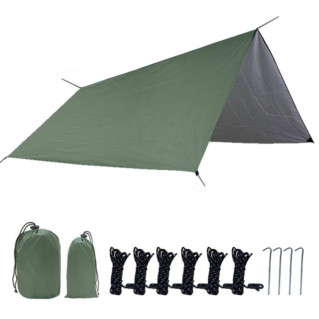 Bâche de Tente Imperméable, Protection UV et PU Imperméable, Légère pour le Camping, la Randonnée avec Sac à Dos et les Aventures en Plein Air