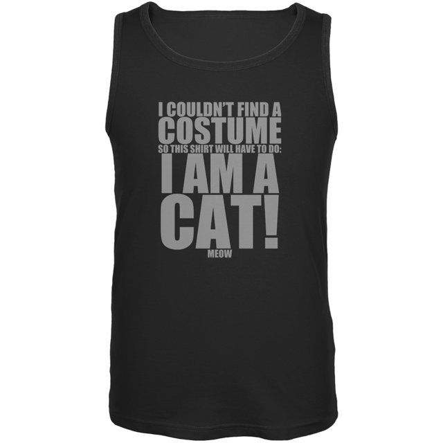 Costume de Chat Pas Cher Halloween Débardeur Noir Adulte