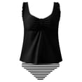 thumbnail image 2 of Women's Swimwear, Tankini Swimsuits for Women Modest Two Piece Bathing Suits Front Knot Tank Top with Bottom, Family Gifts, 2 of 4