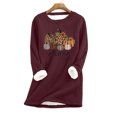 thumbnail image 1 of Blouses pour Femmes Mode Décontractée Manches Longues Col Rond Blouses et Chemises Chandail pour Femmes en Liquidation, 1 of 3
