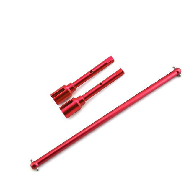 Aluminum Center Drive Shaft Propeller Shaft & Joint Cup Replacement for Tamiya TT02 Chassis