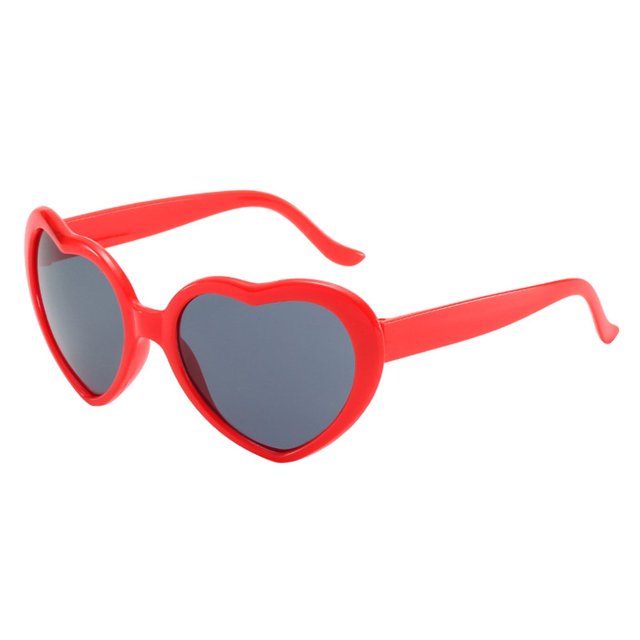 Lady Sunglasses Fashionable Cute Design Adorable Retro Heart Shaped Sunglasses for Traveling