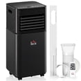 thumbnail image 1 of HOMCOM Climatiseur 10 000 BTU, Unité de Climatisation Silencieuse avec Télécommande, Noir, 1 of 10