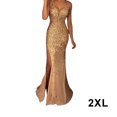 thumbnail image 2 of Baohd Robe de Soirée Tenue de Fête Vêtements Festifs Sans Manches Lavable Beau Attrayant Or TTG, 2 of 6