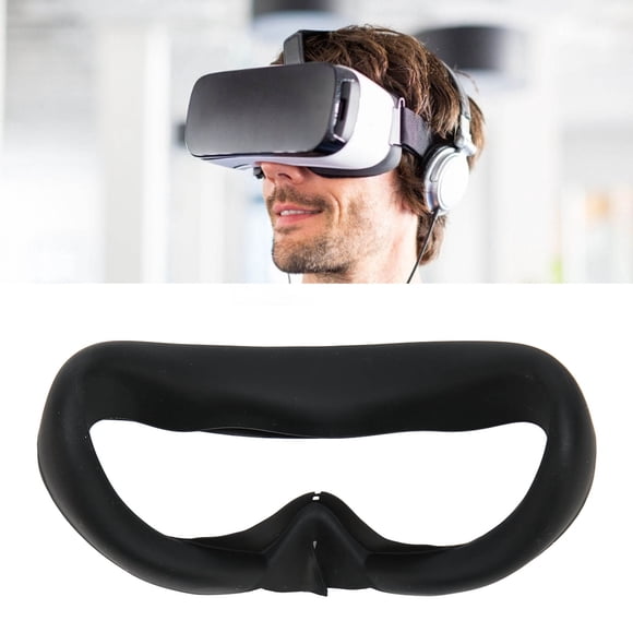 Coussin Facial VR, Respirant, Entièrement Fermé, Confortable, Lavable, Imperméable, Coussinet Facial en Silicone VR pour Lunettes VR Noir, Gris Blanc, Orange