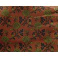 thumbnail image 4 of oneOone Georgette Viscose Fabric Leaves & Floral Block Print Fabric BTY 42 Inch Wide, 4 of 4