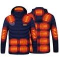 thumbnail image 4 of EGNMCR Womens Plaid Shacket Jacket USB Intelligent Constant Temperature Heated Windproof Plus Size Coat For Men And Women Winter 21 Heated Jacket Coat Women Coat, 4 of 9