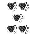 thumbnail image 1 of Maytalsory 20 Pièces de Voiture Écrou de Roue Bouchons Moyeu Automatique Couvercle Vis de Remplacement Anti-Poussière Noir 19mm 5Set, 1 of 6