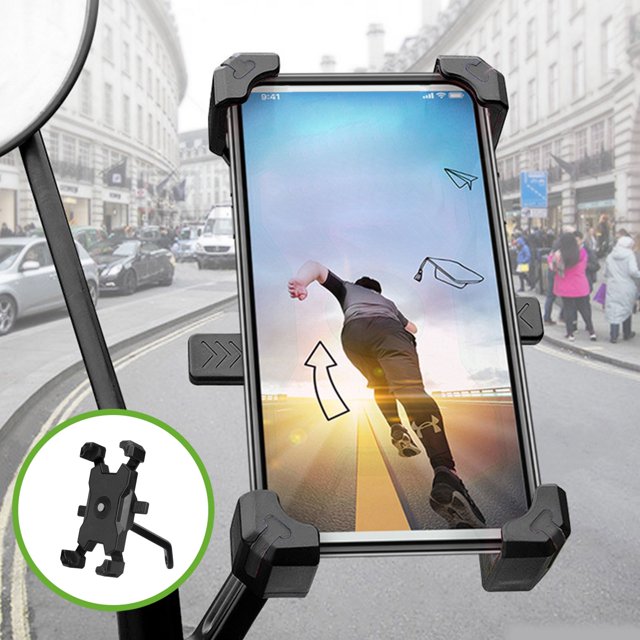 Mobile Phone Rack Outdoor Cycling Navigation Bike Shock Absorbing Mobile Phone Rack Rear View Mirror Model